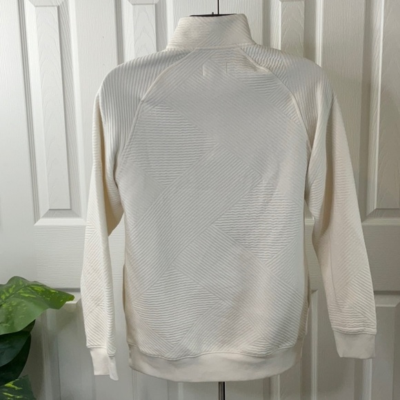 Goodfellow & Co  Men's Quilted Snap Pullover
Sweatshirt Ivory Various Sizes - Picture 5 of 13